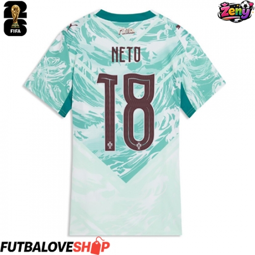 Dres Portugalsko Pedro Neto #18 Preč pre Ženy MS 2026 Krátky Rukáv